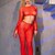 CR 4648 TOP E PANTALONE ROSSO S/L