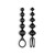 CONJUNTO DE 2 TIRAS LOVE BEADS SATISFYER PRETAS