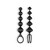 CONJUNTO DE 2 TIRAS LOVE BEADS SATISFYER PRETAS nº2