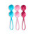 CONJUNTO DE 3 BOLAS BEN-WA V BALLS SATISFYER COLORIDAS nº6