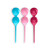CONJUNTO DE 3 BOLAS BEN-WA V BALLS SATISFYER COLORIDAS nº7
