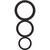 CONJUNTO DE ANÉIS PARA O PÉNIS ROUND COCK RINGS SET PRETOS