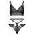 CONJUNTO LACE BRALETTE CON TANGA DE TIRAS - NEGRO nº8