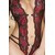 CR 3635 BODY FLORES CROTCHLESS ROJO S/M nº2