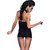 CR 3859 BABYDOLL & TANGA NEGRO/AZUL S/M nº6