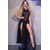 CR 4685 VESTIDO LARGO CON CAPUCHA NEGRO S nº3