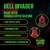 GODE MONSTER EN SILICONE HELL INVADER ROUGE/NOIR OUCH! nº2