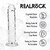 DILDO REALISTICO 5 /12.7 CM TRASPARENTE REALROCK