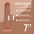 DILDO REALISTICO DUAL DENSITY SILICONE SLIDING SKIN 7 /18.5