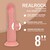 DILDO REALISTICO DUAL DENSITY SILICONE SLIDING SKIN 8 /20.5