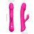 DILDO VIBRADOR COELHO SILICONE FÚCSIA nº3
