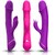DILDO VIBRADOR COELHO SILICONE FÚCSIA nº4