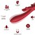 ELK VIBRADOR COELHO CURVADO VERMELHO