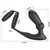 EMONI ANILLO PENE + PLUG ANAL 12 VIBRACIONES NEGRO nº4