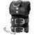 MENOTTES AJUSTABLES EN CUIR NOIR AVEC DOUBLURE nº1
