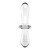 DILDO DE CRISTAL DUPLO TRANSPARENTE nº8