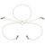 FETISH 4 PINCES À TÉTONS AVEC COLLIER CHAÎNE