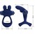 FRANCISCO DOUBLE ANNEAU VIBRANT LAPIN BLEU nº6
