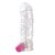 Funda para el Pene Texturizada con Bala Vibradora Transparen