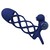 GIANN ANEL VIBRADOR COM BAINHA DE SILICONE AZUL nº1