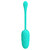 UOVO VIBRANTE CON TEXTURE MARINA RICARICABILE VERDE ACQUA nº