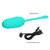 UOVO VIBRANTE CON TEXTURE MARINA RICARICABILE VERDE ACQUA nº