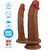 HULBERT DOBLE DILDO REALÍSTICO CON VIBRACIÓN MULATO