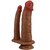 HULBERT DOBLE DILDO REALÍSTICO CON VIBRACIÓN MULATO nº1
