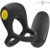 Anillo vibrador doble con control remoto, 10 modos y usb