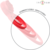 INTENSE - GAIL ROSA ESTIMULADORA 10 VIBRACIONES ROJO CONTROL