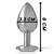 INTENSE - PLUG ANAL METAL ALUMINIO CORAZÓN BLANCO TALLA M nº