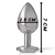 INTENSE - PLUG ANAL METAL ALUMINIO CORAZÓN BLANCO TALLA S nº