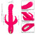 JACK FANTASY TRIPLE VIBRADOR CALENTABLE RABBIT ROSA nº6