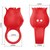 JAE VIBRADOR DE DEDO FORMA DE ROSA 10 VIBRACIONES ROJO nº5