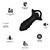 VIBRATEUR À DOIGTS KYLIN ET TÉLÉCOMMANDE DE PLUG ANAL NOIR n