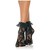 CALCETINES DE ENCAJE CON VOLANTE NEGRO