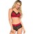 CONJUNTO DE 2 PEÇAS PRETO E VERMELHO S/M