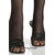 LEG AVENUE MEDIAS DE REJILLA NEGRA CON DETALLE SUPERIOR DE E