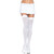 Leggings opacas de nylon branco da avenida da perna