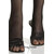 Leg avenue medias de rejilla negra con detalle superior de e
