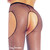 Leg avenue pantys de rejilla con aberturas plus