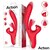 INTENSE - ROSALIA VIBRATORE MULTIFUNZIONE 3 IN 1 ROSSO