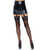 Leg avenue medias opacas de encaje con liguero - negro