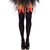 HAUTS DE CUISSE EN NYLON NOIR AVEC N?UD ROUGE TAILLE UNIQUE