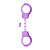 Algemas de metal roxo