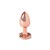 METAL BUTT PLUG ORO ROSA TALLA S 7 CM nº5
