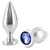 TAPPO ANALE METALLICO CRISTALLO DIAMANTATO MEDIO 8,89CM