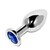 METALHARD ANAL PLUG DIAMOND BLUE SMALL 5.71CM nº1