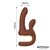 Mocca Vibrador con Thrusting y Mango Ergonómico USB nº6