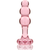 MODÈLE 1 PLUG ANAL VERRE BOROSILICATE 10,7 X 3 CM ROSE nº2